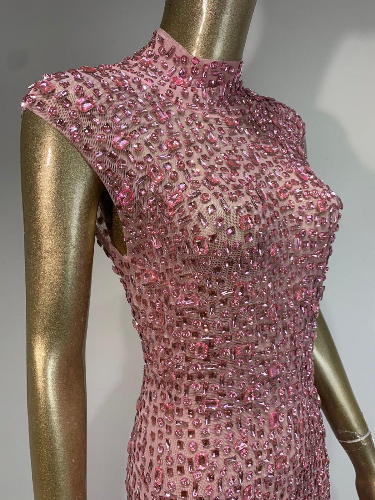 PINK DIAMOND - Rhinestone Mermaid Gown