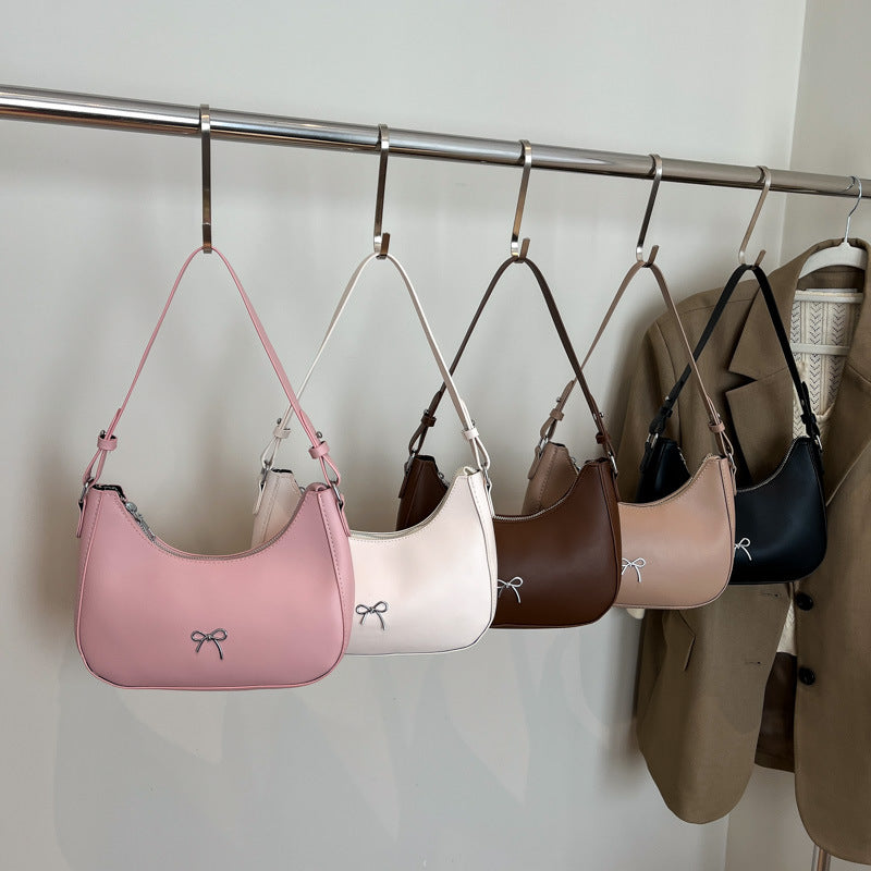 Fashion Handbag Shoulder Bag 2025 New Cross-Border Retro Simple Versatile Crossbody Bag Women's Crescent Underarm Bag Women