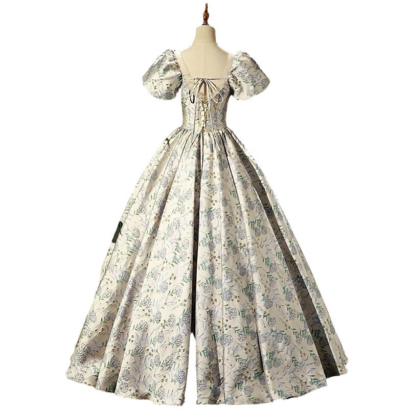 Banquet Evening Dress 2025 New Style Celebrity Puff Sleeve Coming-Of-Age Ceremony Vocal Solo Bel Canto Art Exam Tutu Dress