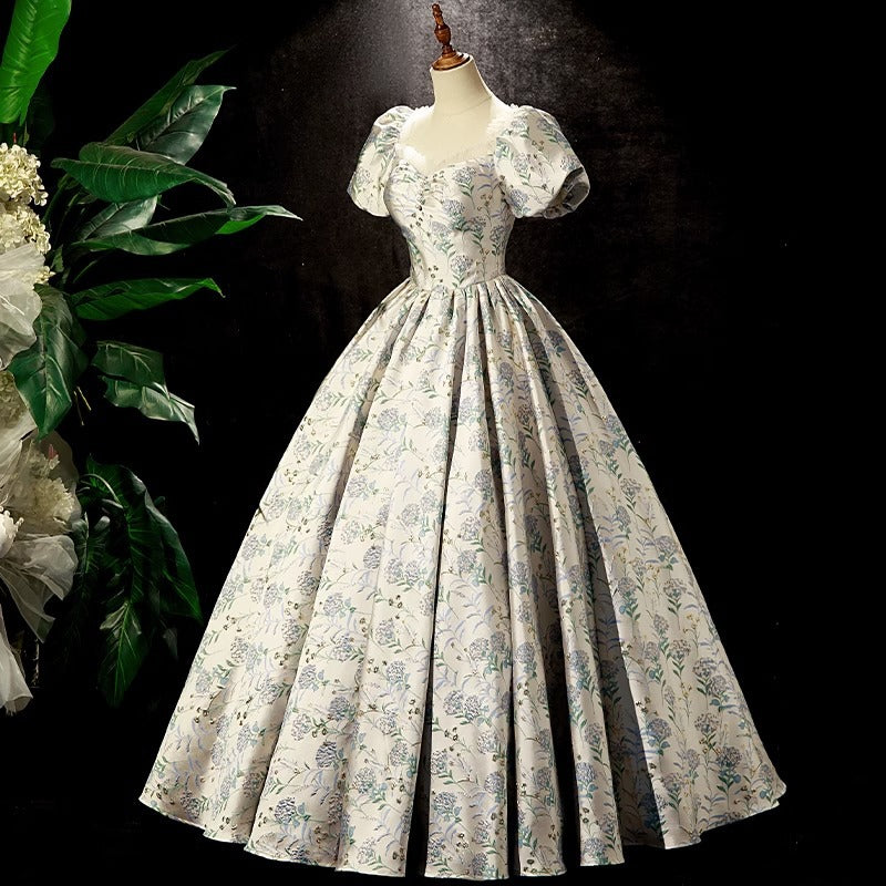 Banquet Evening Dress 2025 New Style Celebrity Puff Sleeve Coming-Of-Age Ceremony Vocal Solo Bel Canto Art Exam Tutu Dress