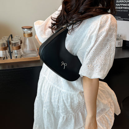 Fashion Handbag Shoulder Bag 2025 New Cross-Border Retro Simple Versatile Crossbody Bag Women's Crescent Underarm Bag Women