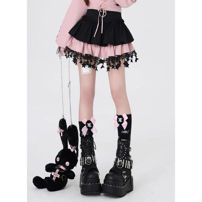Subculture Xinghai Original Shibuya Spice Girl Ballet Skirt Anti-glare High Waist Cake A- Word Abi-style