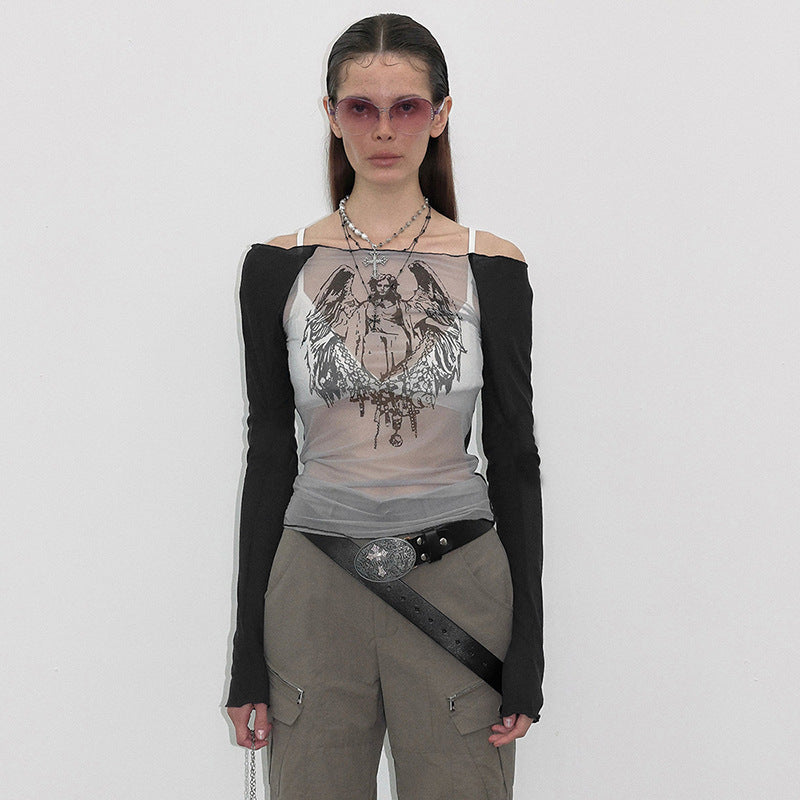 Fallen Angel Mesh Top