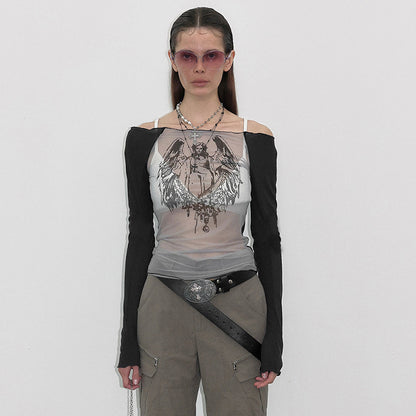 Fallen Angel Mesh Top